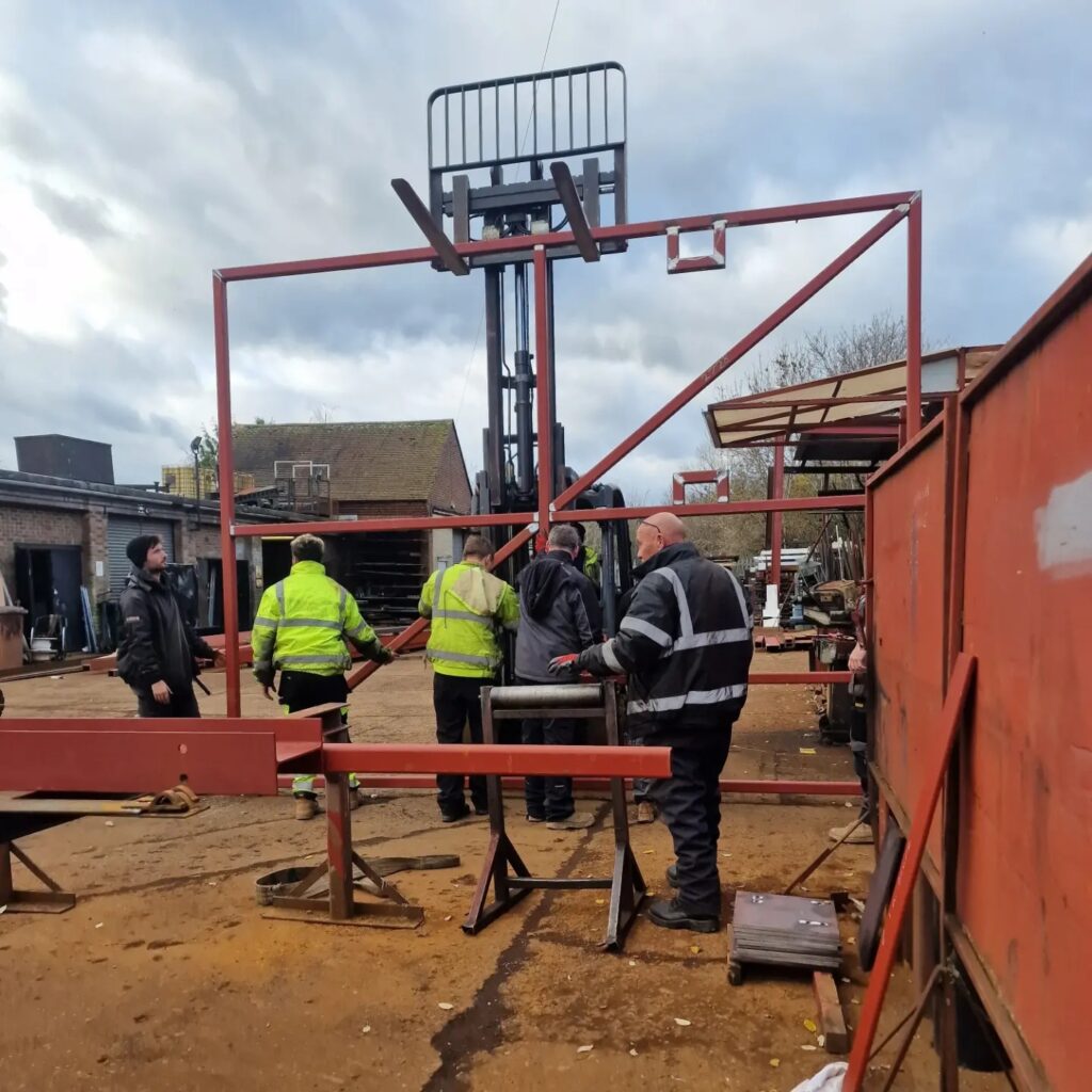 Simross Welding Services, fabrication work for Hitchin Waste Transfer Station